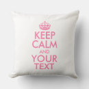 Search for keep calm cushions Motivational