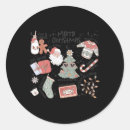 Search for retro santa claus stickers Season