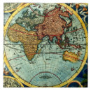 Search for world map tiles Antique