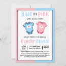 Search for pink and blue gender reveal invitations What do you think