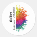Search for autistic children stickers Brain