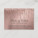 Search for rose gold metal business cards Beauty salon