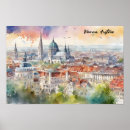 Search for vienna travel posters Watercolor