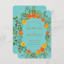 Search for teal orange save the dates Floral