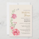 Search for bridal rose invitations Watercolor floral