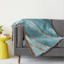 Search for teal and gold blankets Marble