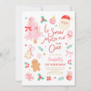 Search for snow birthday invitations Christmas birthday party