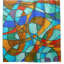 Search for stained glass pattern shower curtains Vintage