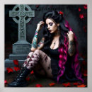 Search for goth girl posters Cemetery
