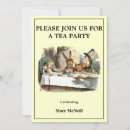 Search for mad hatter tea party invitations Vintage