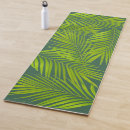 Search for palm leaves yoga mats Green