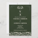 Search for traditional text wedding invitations Initials or monogram