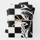 Search for black and white check wrapping paper Retro