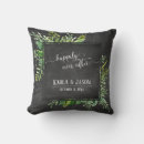 Search for green botanical cushions Typography