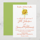 Search for fall sunflower wedding invitations White