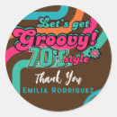 Search for disco birthday stickers Seventies
