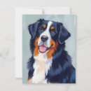 Search for bernese mountain dog cards Watercolor