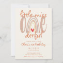 Search for little miss onederful birthday invitations Boho