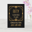 Search for 50 years married cards Gold