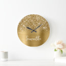 Search for gold bling clocks Girly