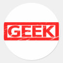 Search for geeks round stickers Fun
