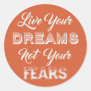 Search for living the dream stickers Life