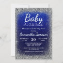 Search for silver glitter baby shower invitations Winter