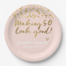 Search for 50th birthday plates and napkins Chic