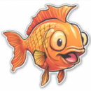 Search for cute goldfish stickers Cartoon