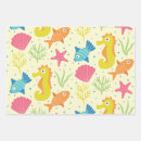Search for seahorse wrapping paper Aquatic