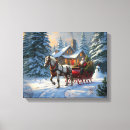 Search for christmas horse canvas prints Snow