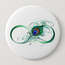 Search for peacock feathers badges Green