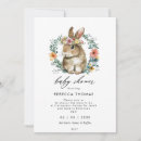 Search for rabbit baby shower invitations Greenery
