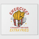 Search for funny for the gym wrapping paper Humour
