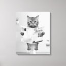 Search for cat bathroom art Black and white
