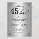 Search for 45th anniversary invitations Damask