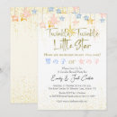 Search for gold glitter gender reveal invitations Pink and blue