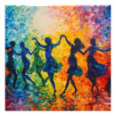 Search for dancing silhouette art Colourful