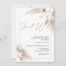 Search for boho sweet 16 invitations Blush