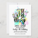 Search for four ever wild birthday invitations Animals
