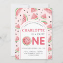 Search for watermelon 1st birthday invitations Adorable