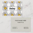 Search for daisy pattern business cards Trendy