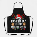 Search for cookie party aprons Xmas