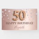 Search for pink gold 50th birthday party decor Sparkle