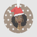 Search for african american santa christmas tree decorations Melanin