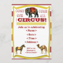 Search for circus animal birthday invitations Zebra