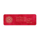 Search for crimson return address labels Gold