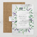 Search for rustic lavender wedding invitations Eucalyptus