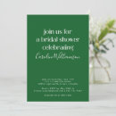 Search for emerald green bridal shower invitations Simple