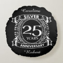 Search for 25th silver wedding anniversary cushions 25 years